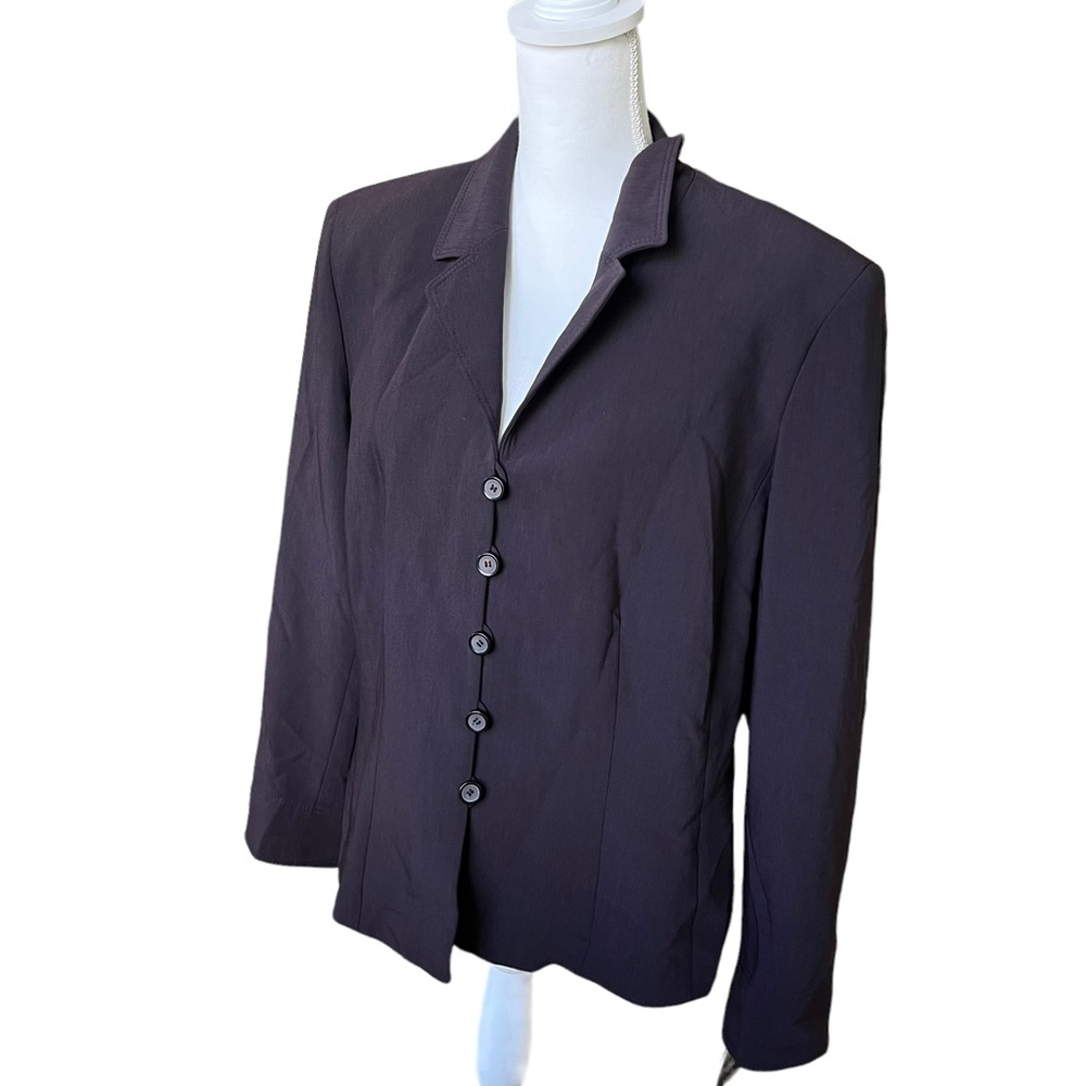NWT kasper purple blazer suit jacket women size 18 career business professional